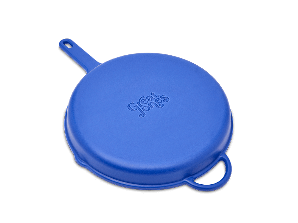 This searing pan is attractive enough to leave on your cooktop.