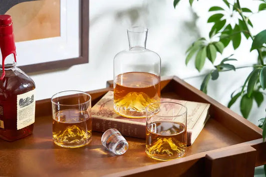 Enjoy your favorite spirit poured from this individual decanter (spirit and glasses not included.)
