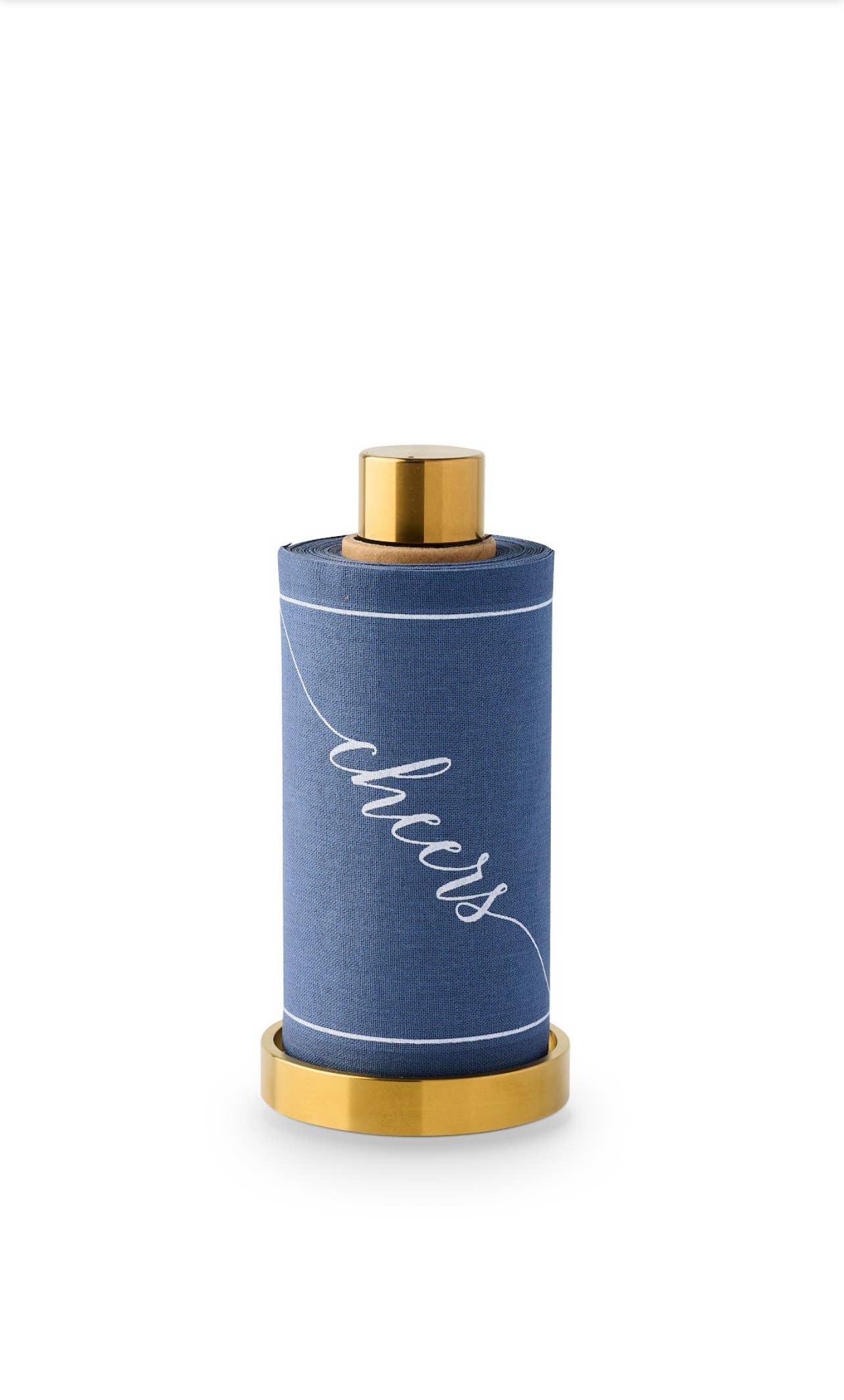 Cheers cocktail napkin roll and stand