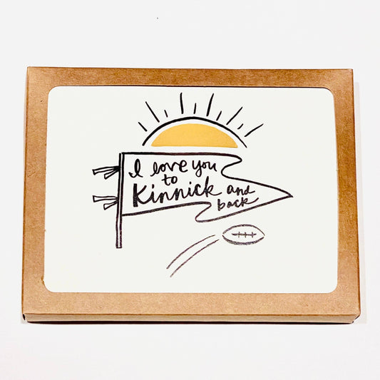 This Kinnick greeting card comes in a set of six cards and envelopes.