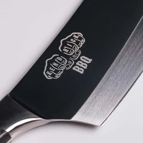 This impressive BBQ knife was designed in collaboration with Kendrick BBQ.