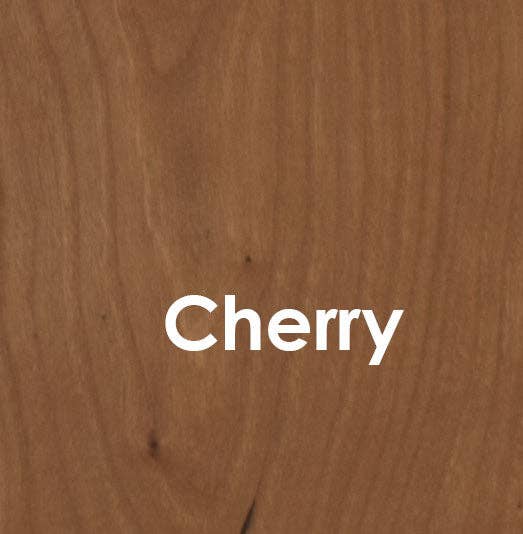 This demonstrates the warm, reddish tone of natural cherry wood.