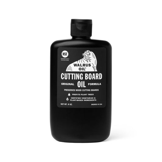 Buy one (1) 8oz bottle of Walrus Oil cutting board oil.