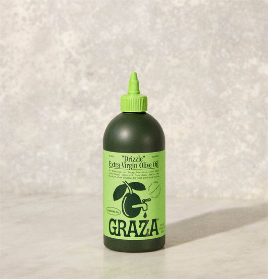 Graza's Drizzle is an extra virgin olive oil meant to be used like a sauce just before eating.