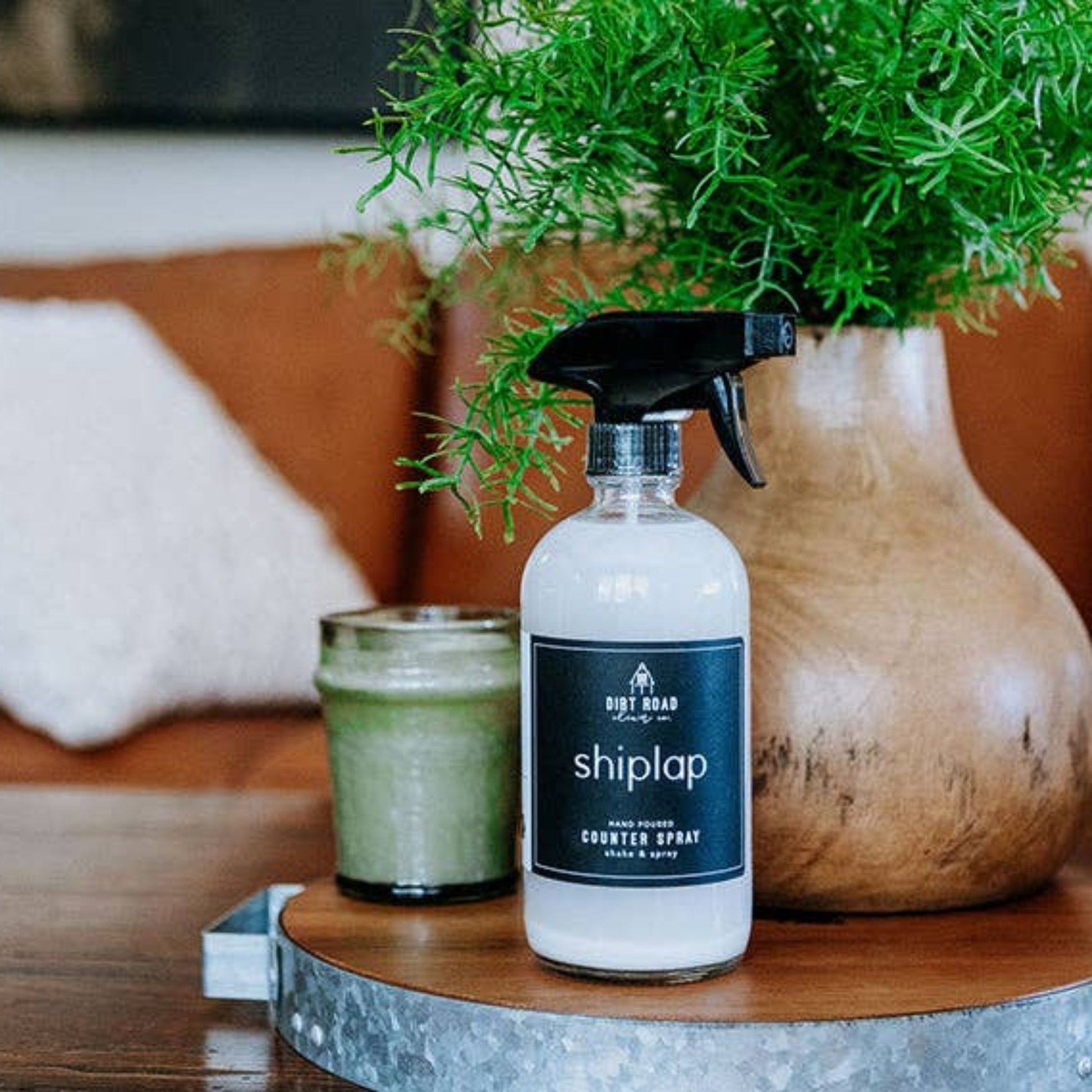 Buy one (1) bottle of counter spray in Shiplap scent.