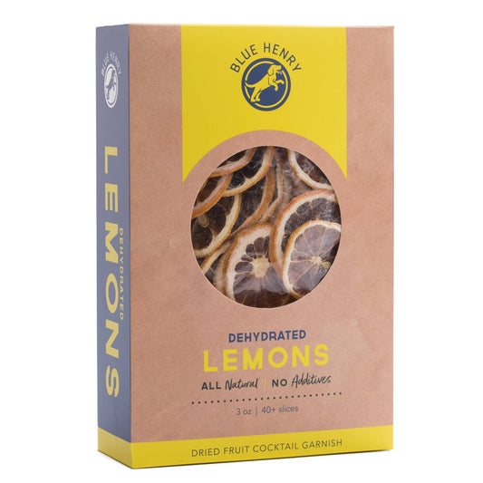 Buy one (1) 3 oz box of Blue Henry dehydrated lemons, about 40+ slices per box.