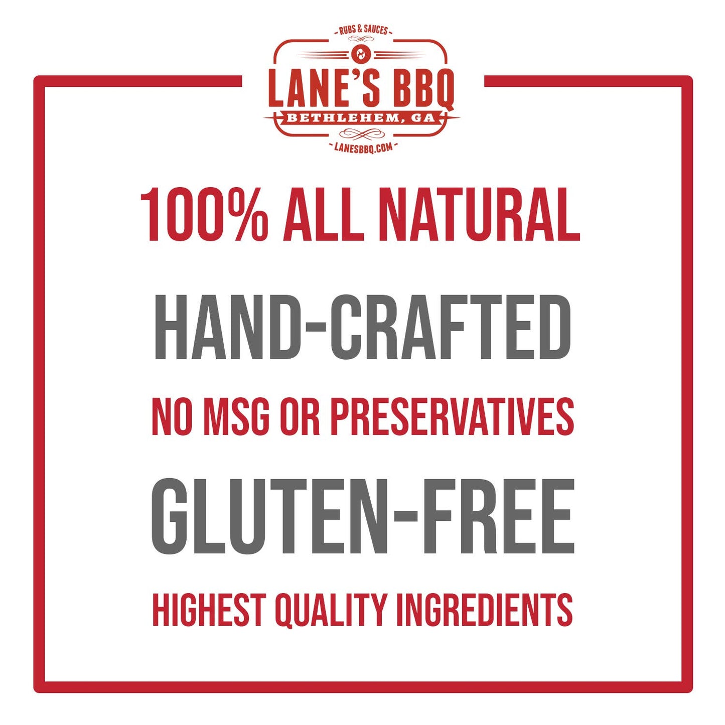 Lane's Island Dust is gluten-free, MSG-free and preservative-free.