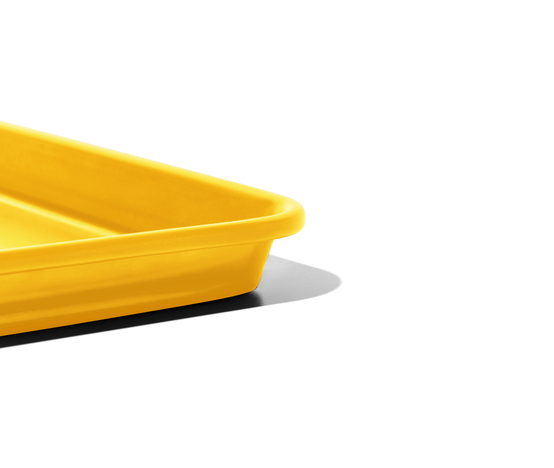 Holy Sheet pan in mustard yellow is a rimmed half-sheet, the perfect size for home kitchens.