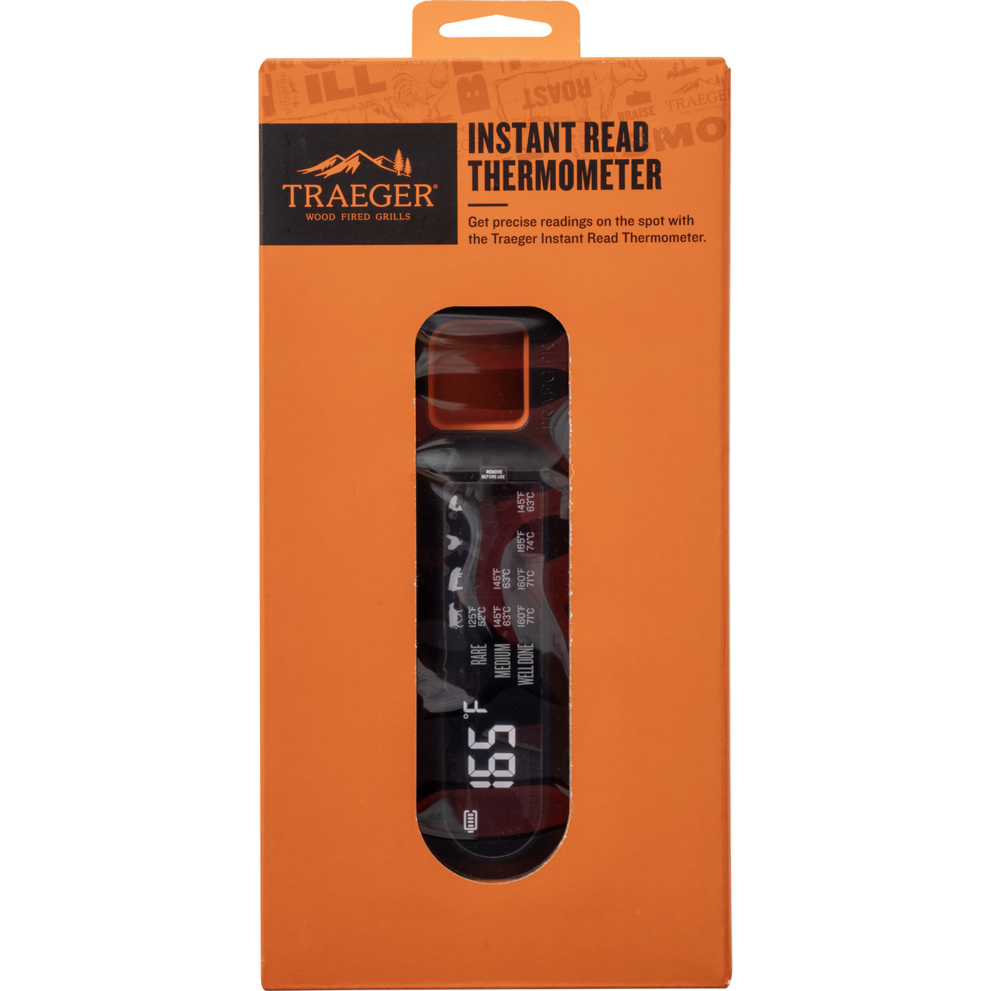 The Traeger Instant Read Thermometer gives an ultra-fast readout in two to three seconds. 
