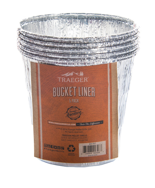 Traeger grills - Grease bucket liners - 5 pack