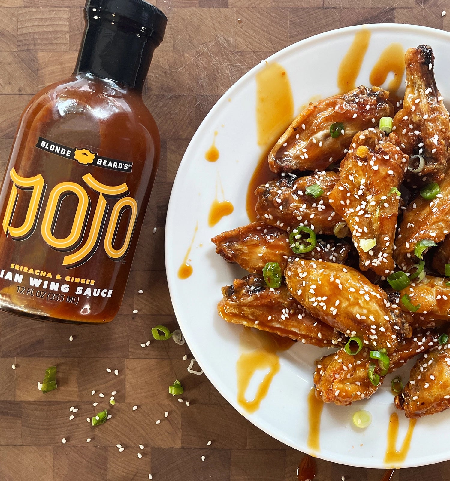 Dojo is a sriracha and ginger wing sauce.