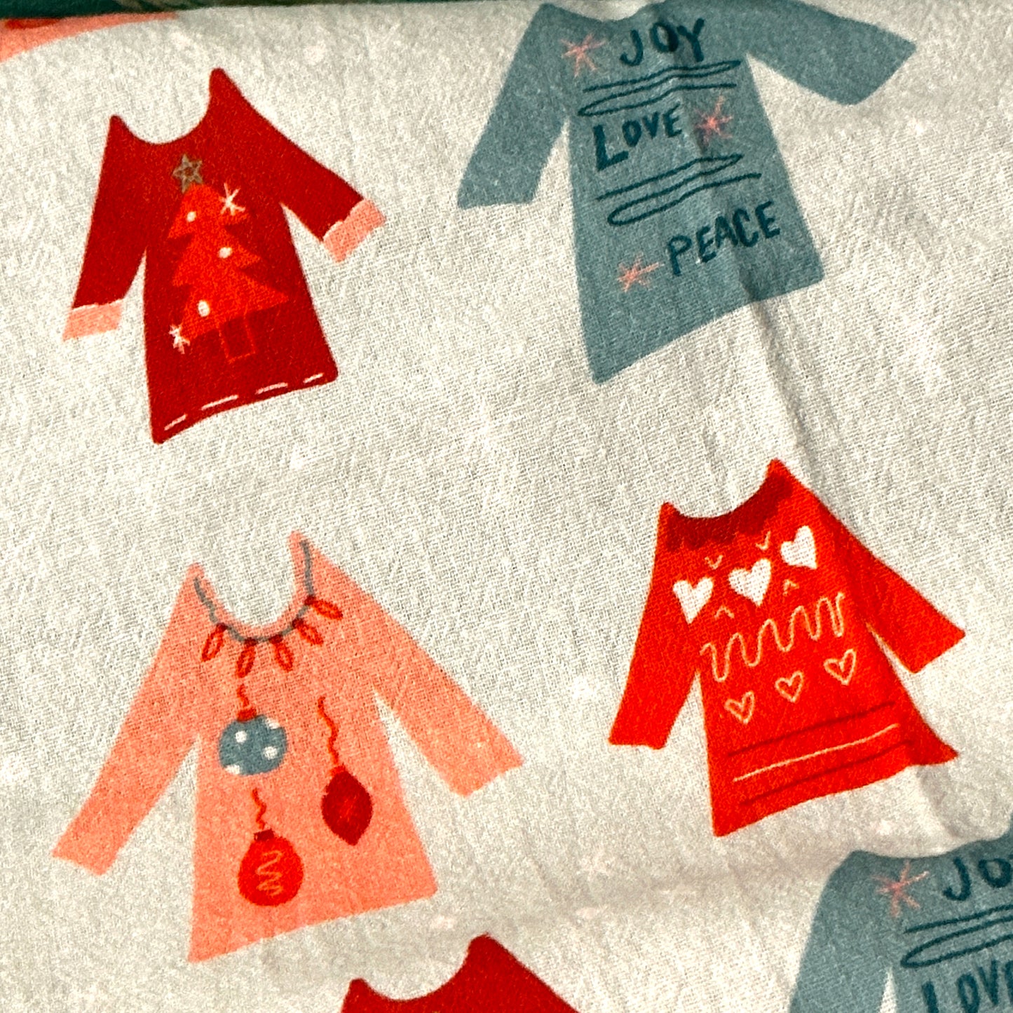 Sweater Weather Full Pattern Towel | Bright Print | Support Local