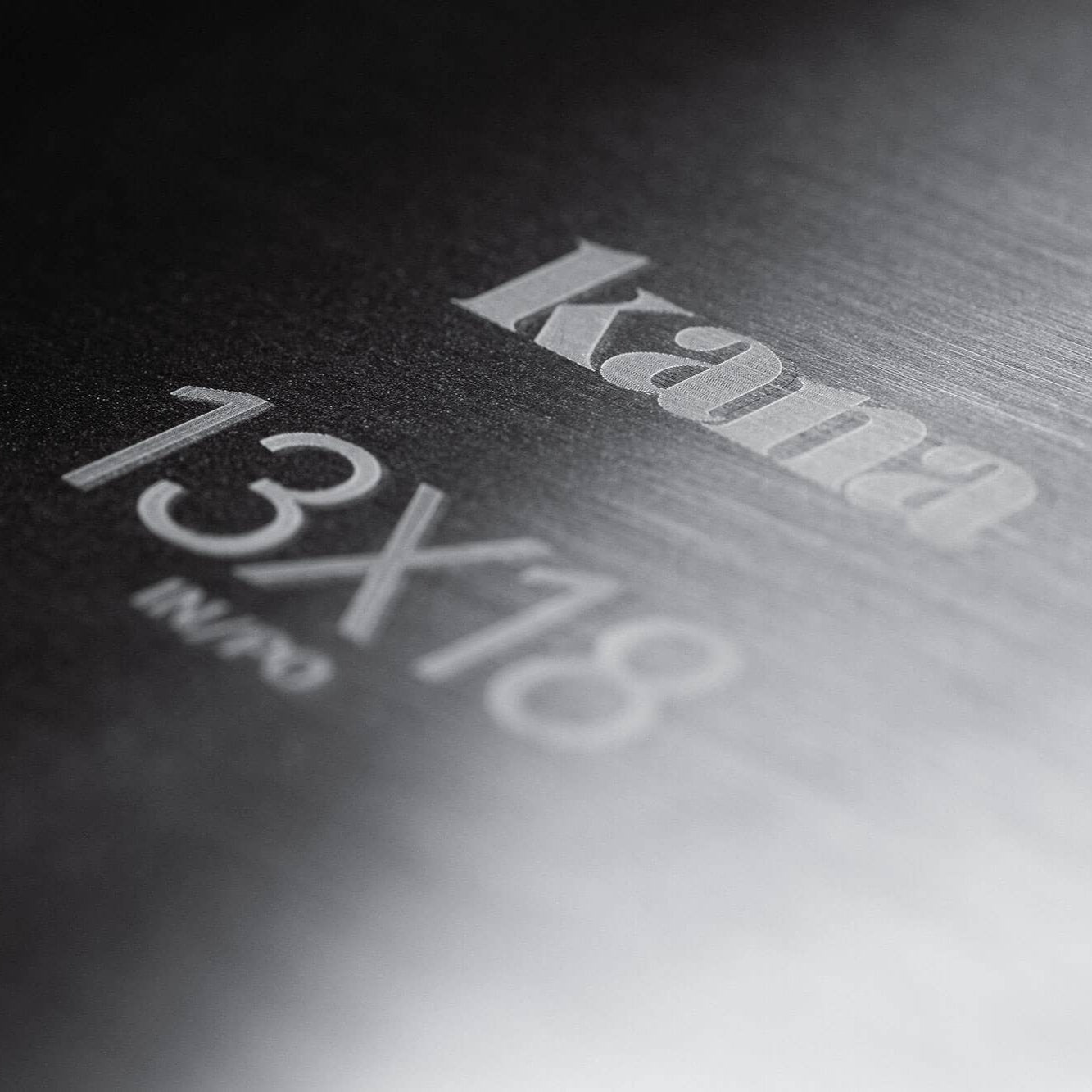 The Kana half sheet pan is made to last a lifetime with tri-ply stainless steel. 