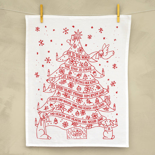 Buy 1 (one) Joy to the World tea towel