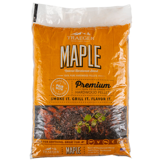 Traeger pellets | Maple wood | Perfect with coffee rub