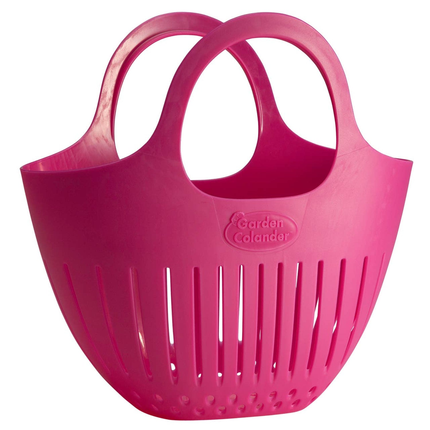 Buy 1 (one) mini garden colander in pink. 