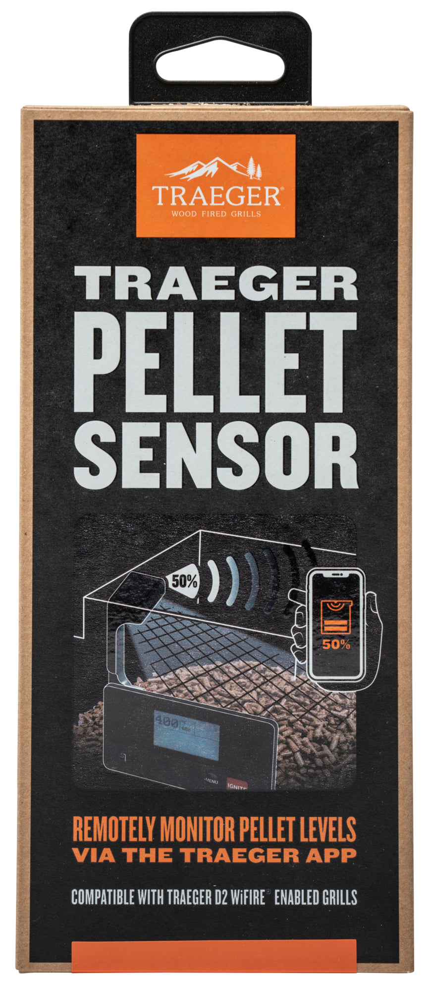 Buy 1 (one) Traeger pellet sensor to remotely monitor your grill's pellet levels via the Traeger App. 