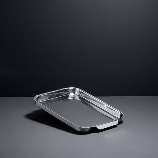 Buy 1 (one) stainless steel quarter sheet pan for even heating and easier cleanup. 