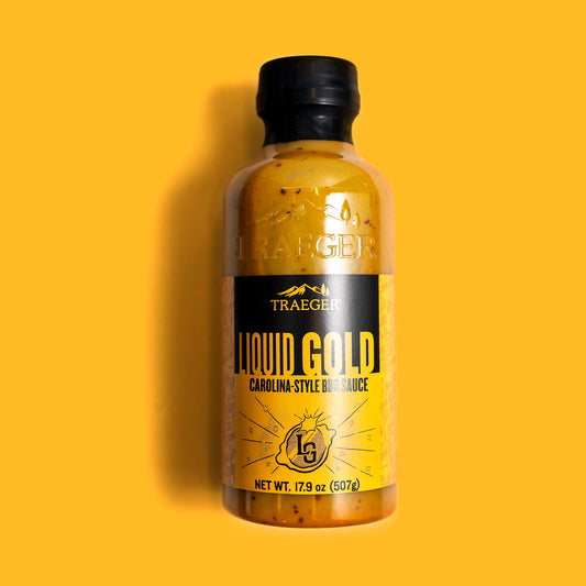 Traeger Liquid Gold is a mustard-based bbq sauce.