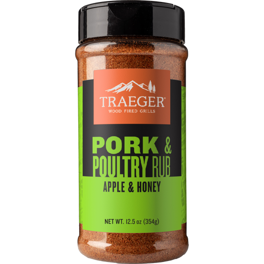 Buy 1 (one) Traeger Pork & Poultry Rub with flavors of apple and honey.