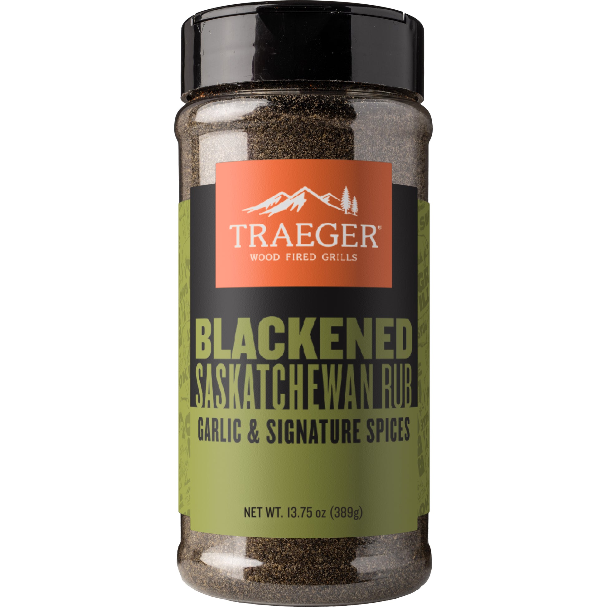Buy 1 (one) sTraeger Blackened Saskatchewan Rub in a 13.75 oz net wt jar.