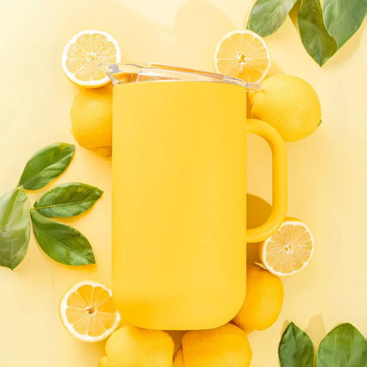Buy 1 (one) vacuum-insulated pitcher in saffron yellow. 