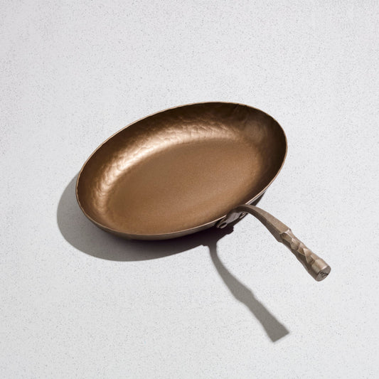 Buy 1 (one) carbon steel fish skillet crafted by Smithey Ironware.