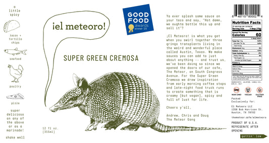 Buy 1 (one) bottle of Super Green Cremosa sauce; vegan and gluten-free. 