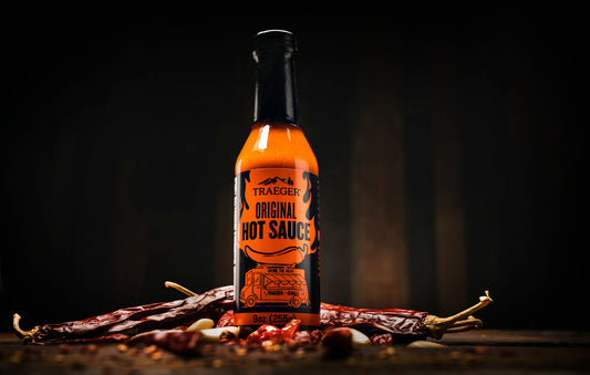Traeger Original Hot Sauce is made with cayenne peppers.