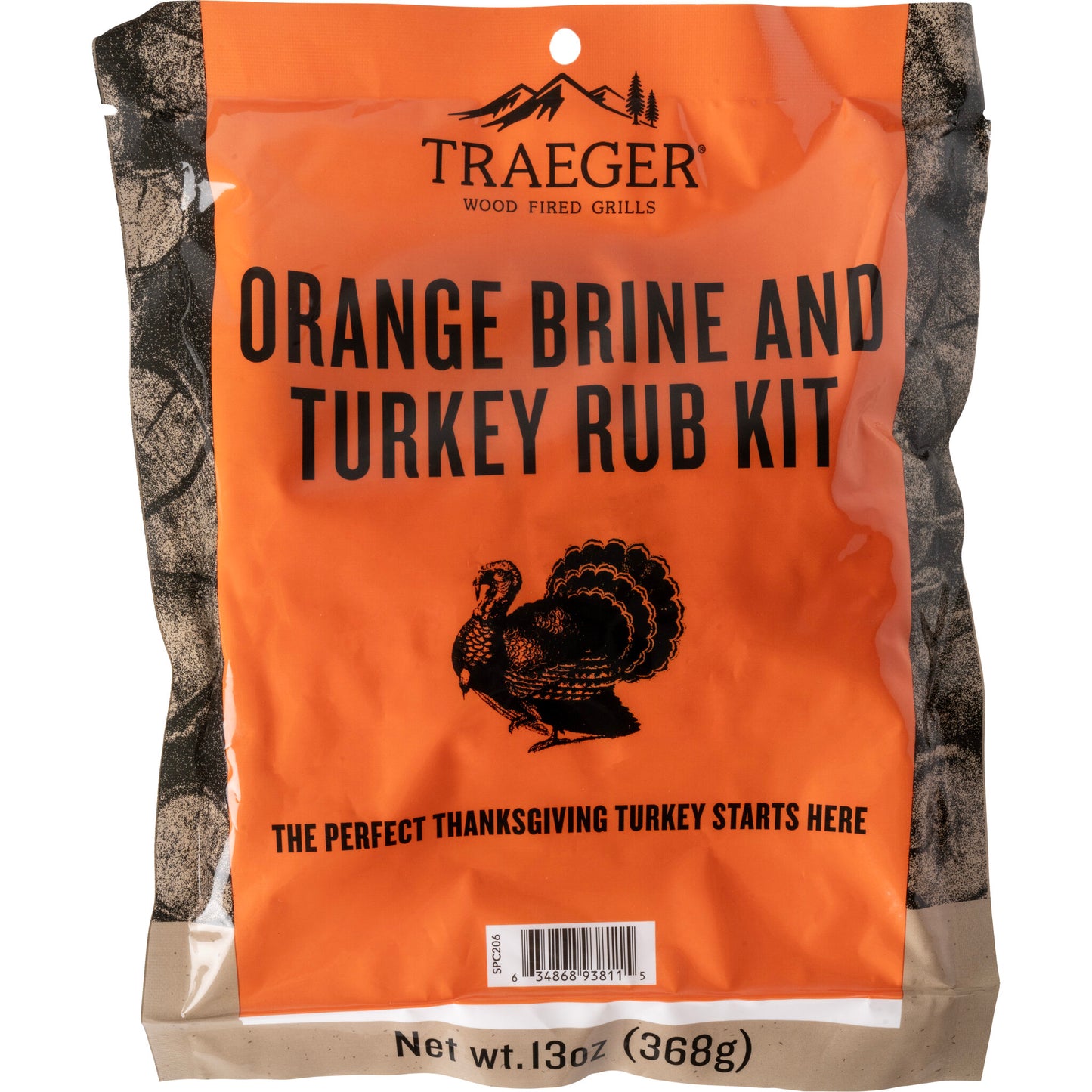 Buy 1 (one) convenient kit with a citrusy orange brine and a savory turkey rub—everything you need fora moist Thanksgiving turkey.