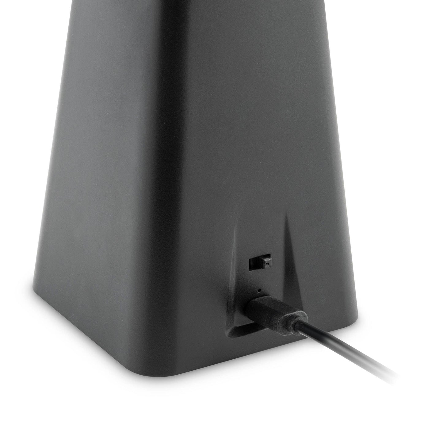 The Treva bug repellent fan comes with a USB cord for recharging. 