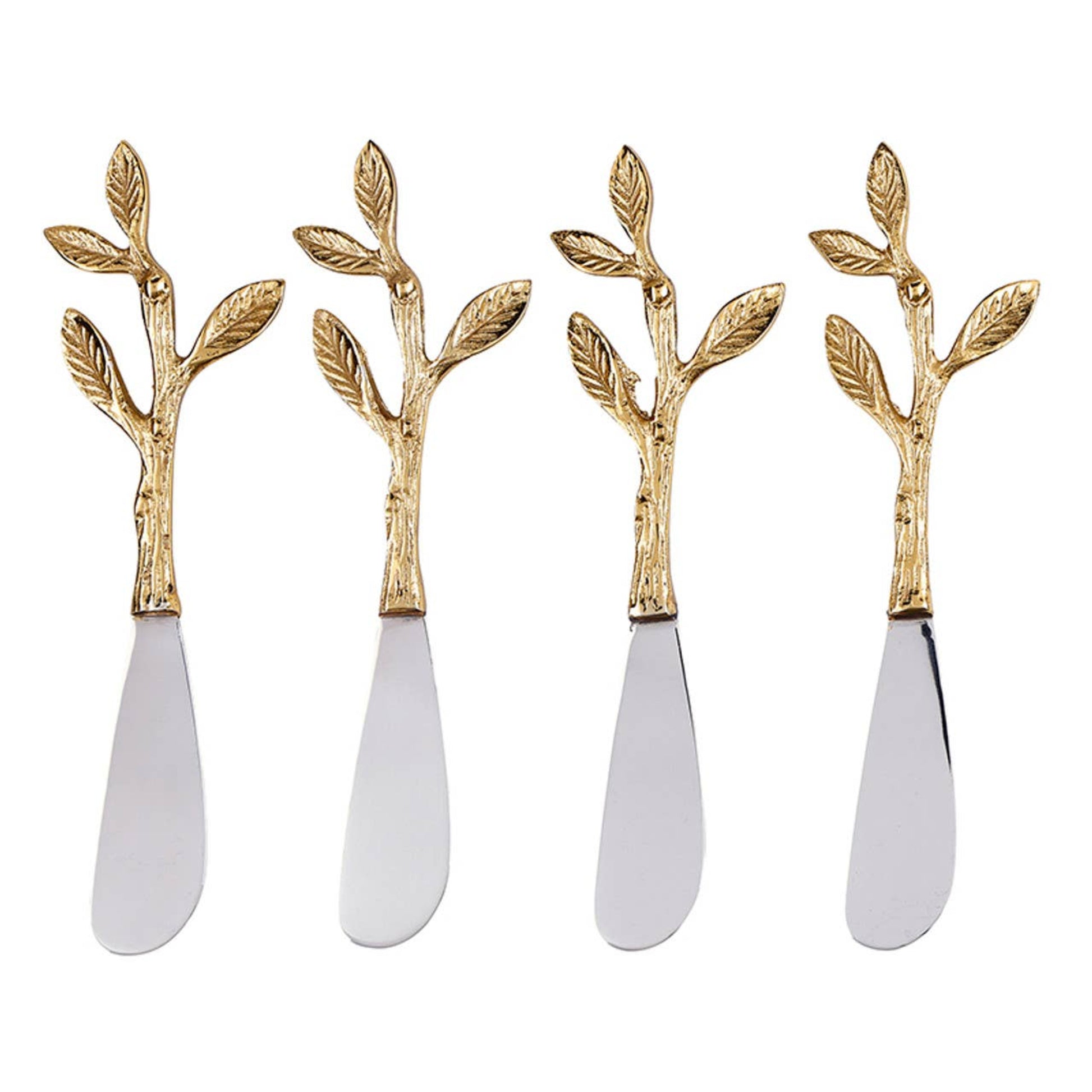 Buy 1 (one) set of four spreaders with rustic, twig-inspired handles.