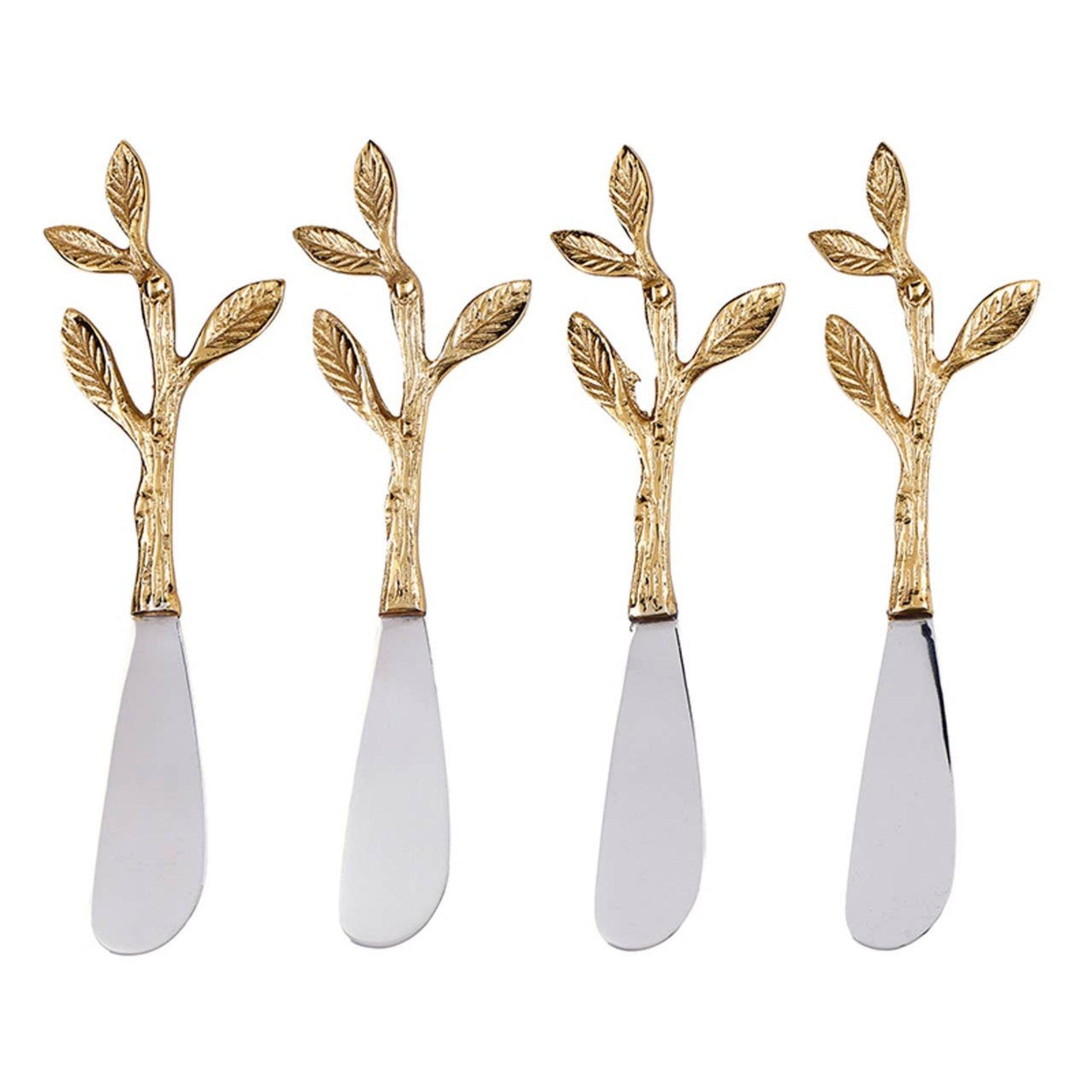 Buy 1 (one) gift set which includes these four spreaders with twig-shaped handles. 