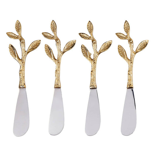 Buy 1 (one) gift set which includes these four spreaders with twig-shaped handles. 