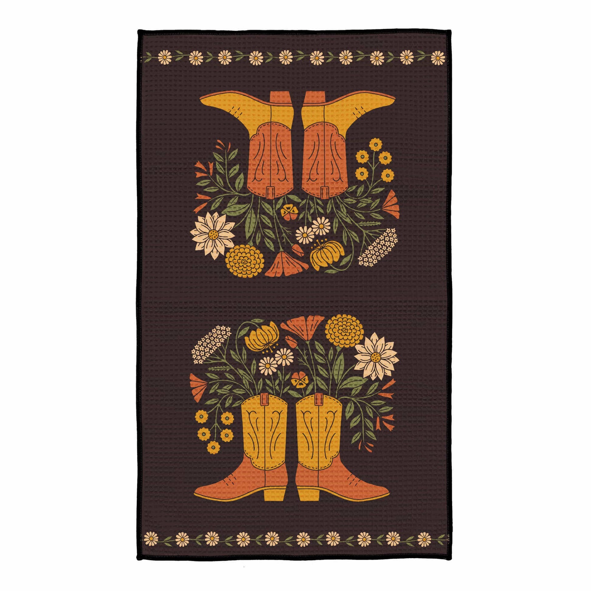 Buy 1 (one) Western Bloom towel, with a beautiful two-sided design. 