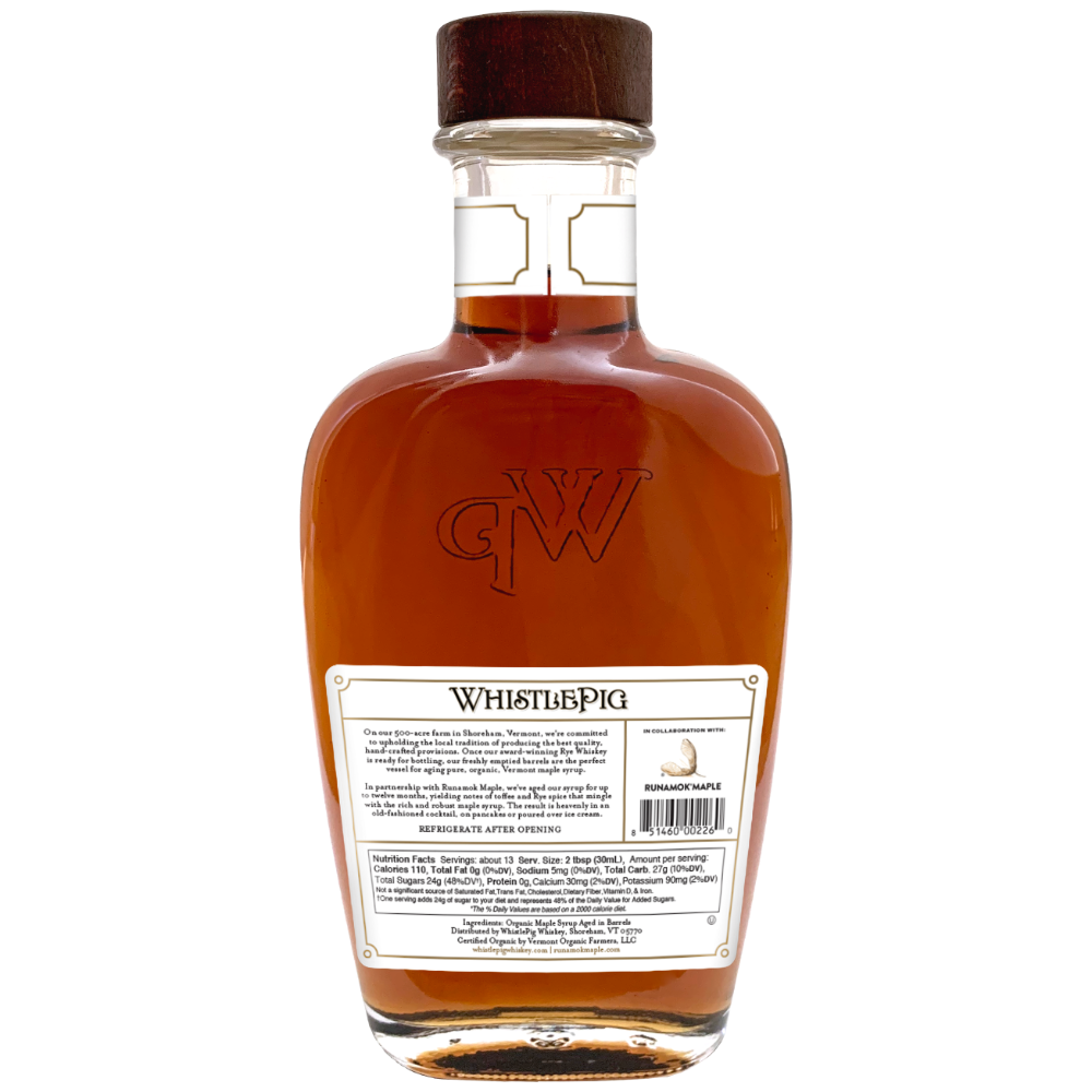 Buy 1 (one) bottle of Vermont-made WhistlePig barrel aged maple syrup.