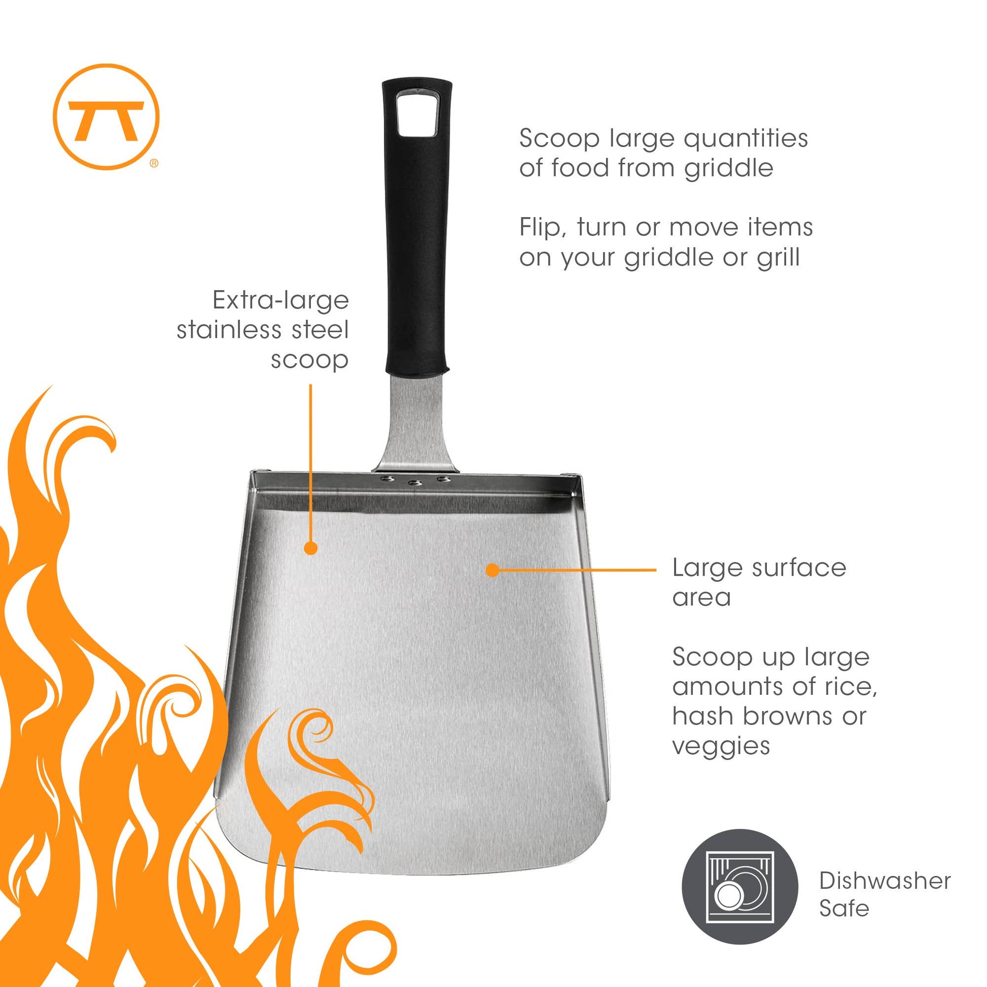 Buy 1 (one) dishwasher-safe XL griddle scoop. 