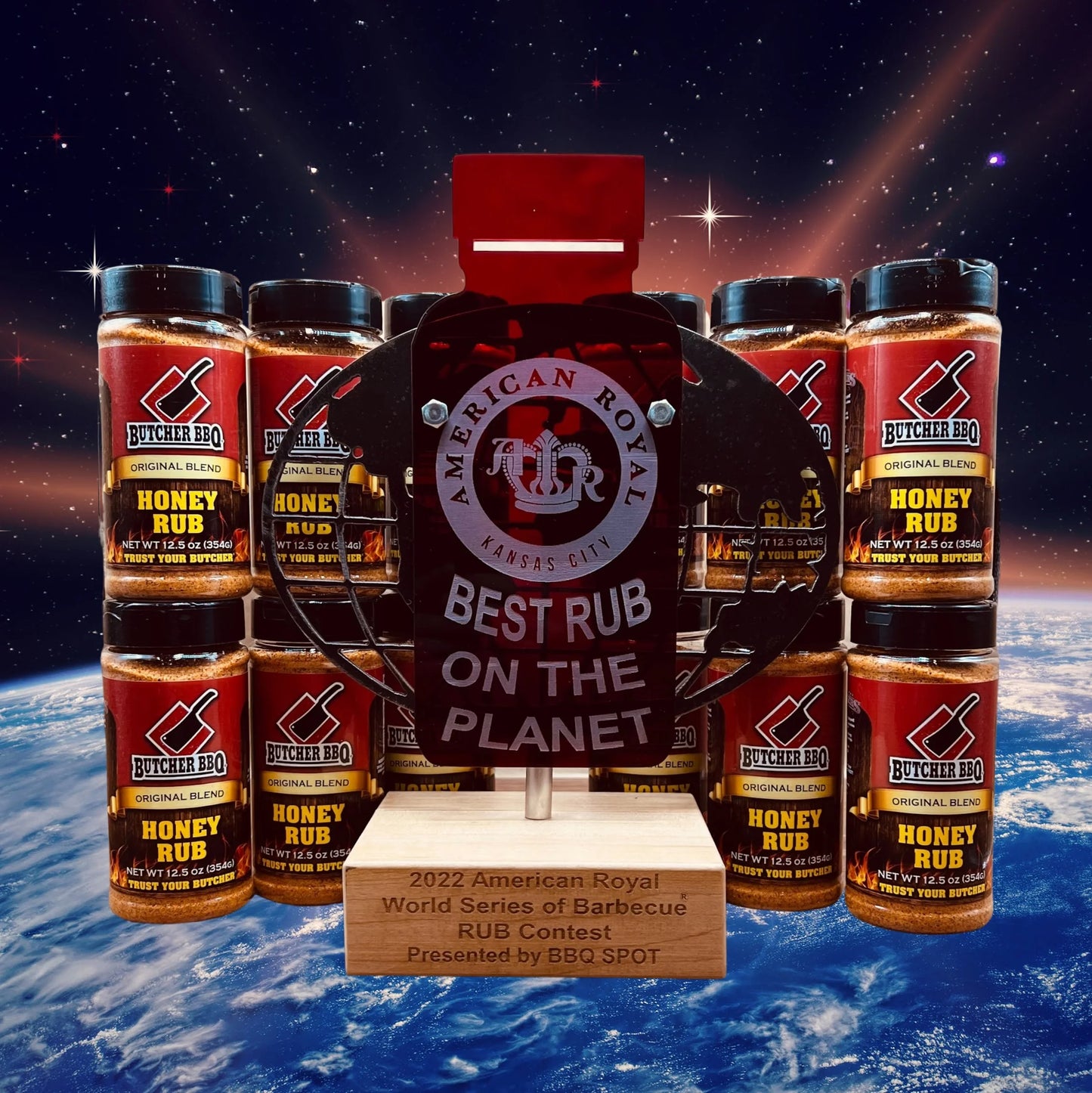 Honey Rub was named best rub on the planet during the 2022 American Royal World Series of Barbecue rub contest.