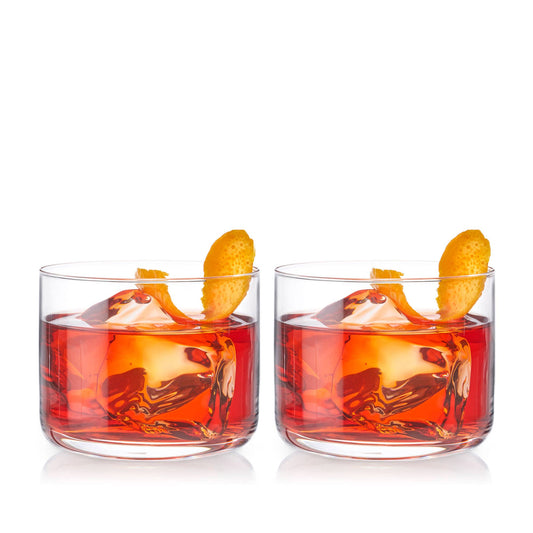 Buy one (1) set of two Negroni cocktail glasses. 