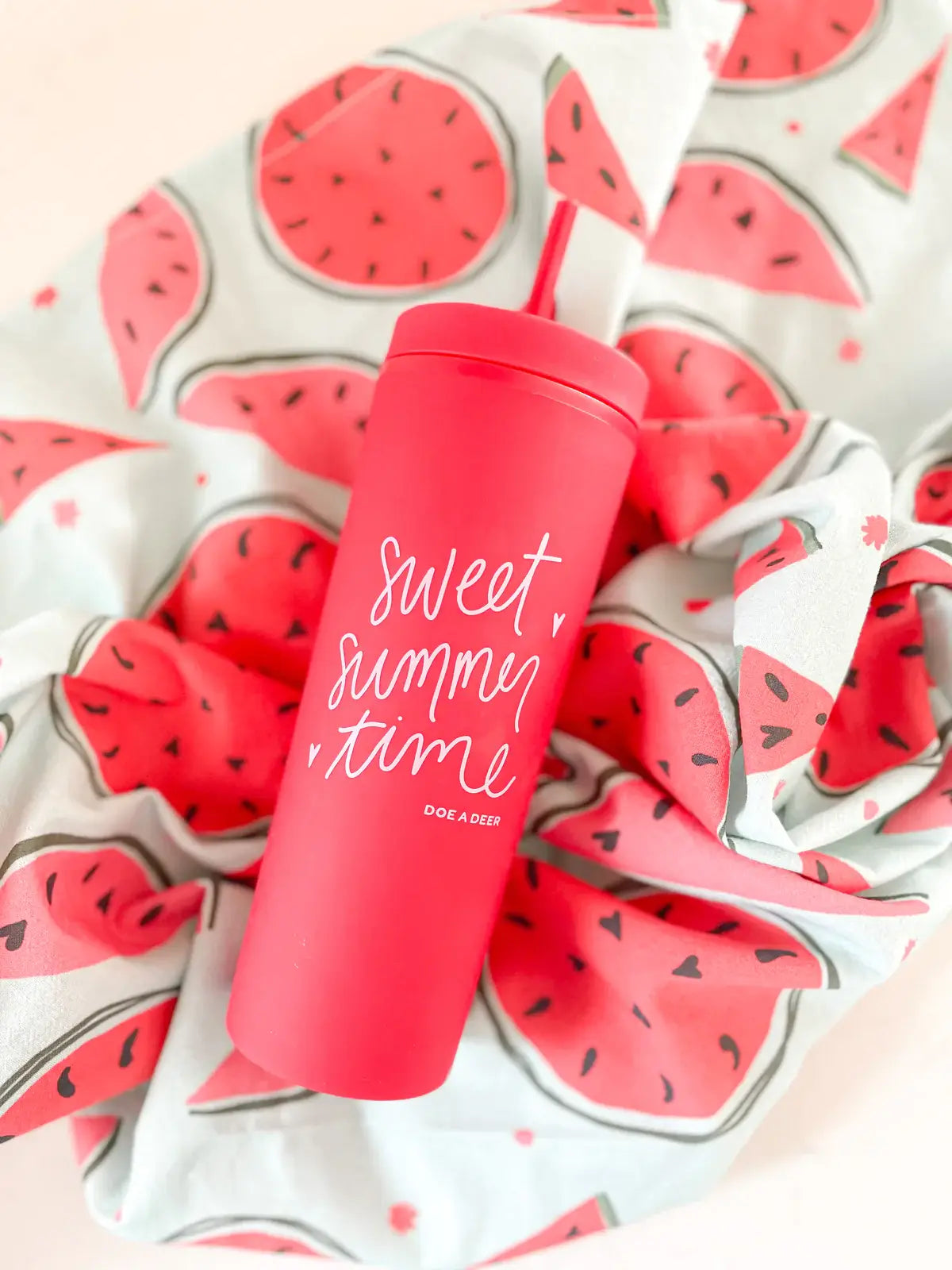 Watermelon towel is not included when you buy one (1) sweet summertime tumbler.