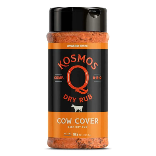 Store Kosmos Q Cow Cover beef dry rub away from light to avoid color fading.
