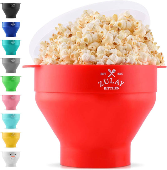 Microwave Popcorn Popper Collapsible: Red